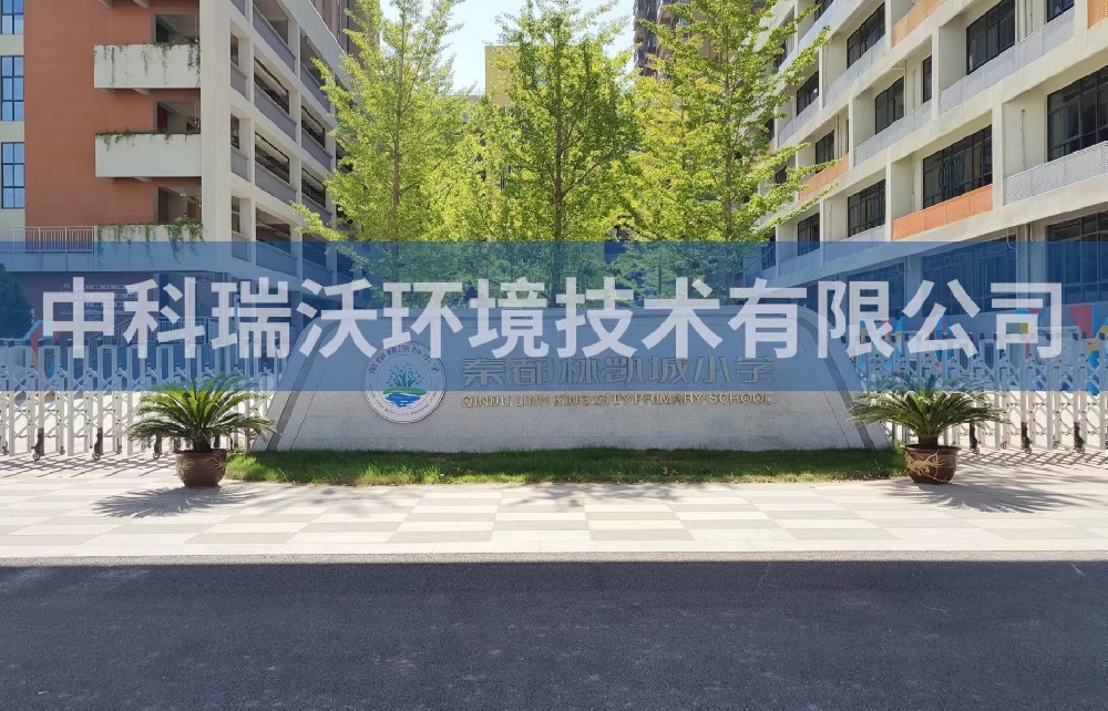 陕西省咸阳市秦都区郑国路秦都林凯城小学91桃色视频污版污水处理设备安装调试完成